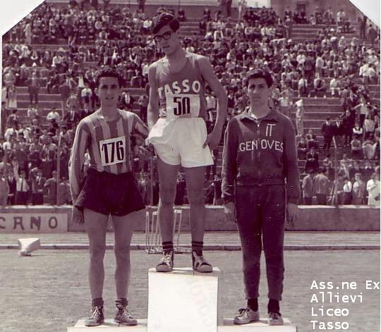 800 m piani: Medaglia d' Oro a Raffaele Sorrentino della 1ª G del TASSO